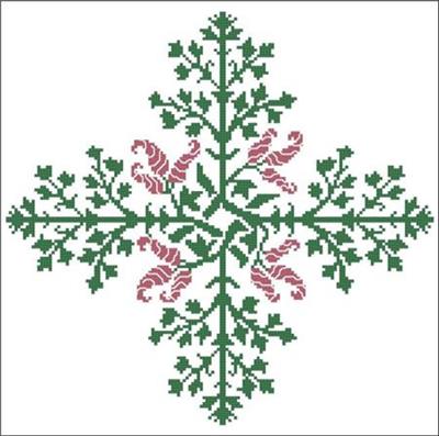 (image for) Floral Ornamental #060 Striped Pepper Blooms
